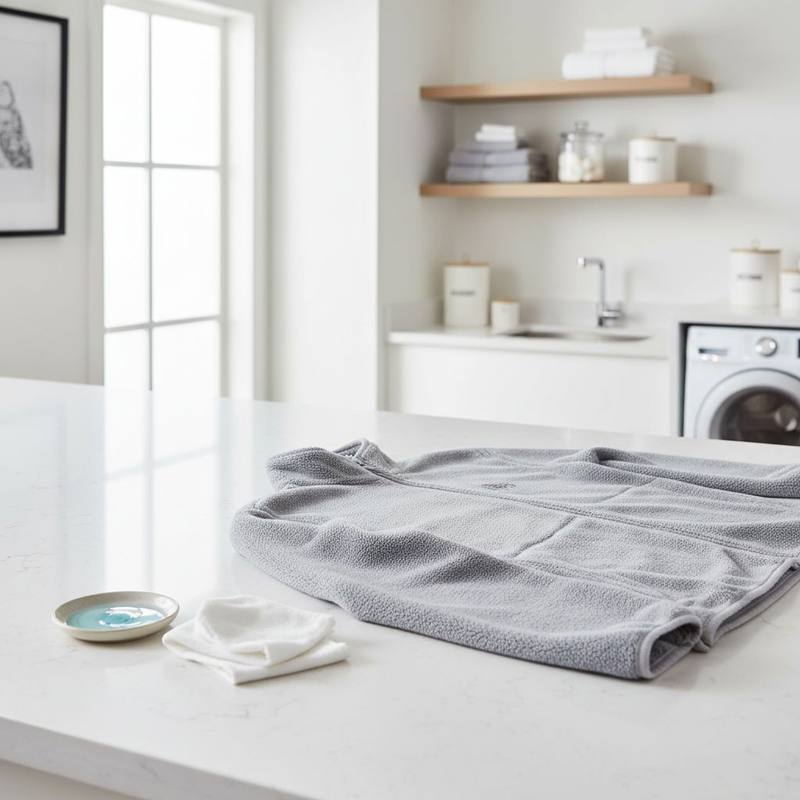 Stains on Fleece: Grease, Mud, Blood