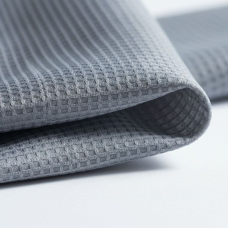 Characteristic grid of reinforcing threads in ripstop fabric