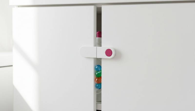 Safe laundry chemical storage with children